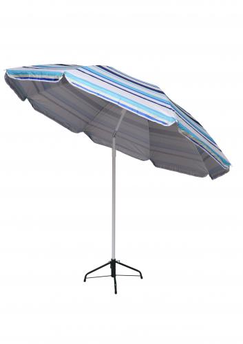 Зонт пляжный фольгированный с наклоном 240 см (6 расцветок) 12 шт/упак ZHU-240 - фото 4